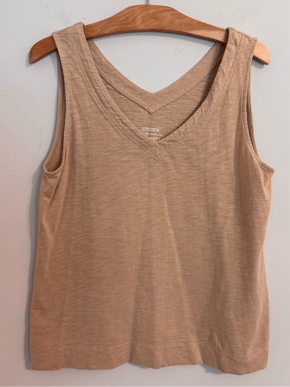 Chico’s Tan The Ultimate Tee Tank top